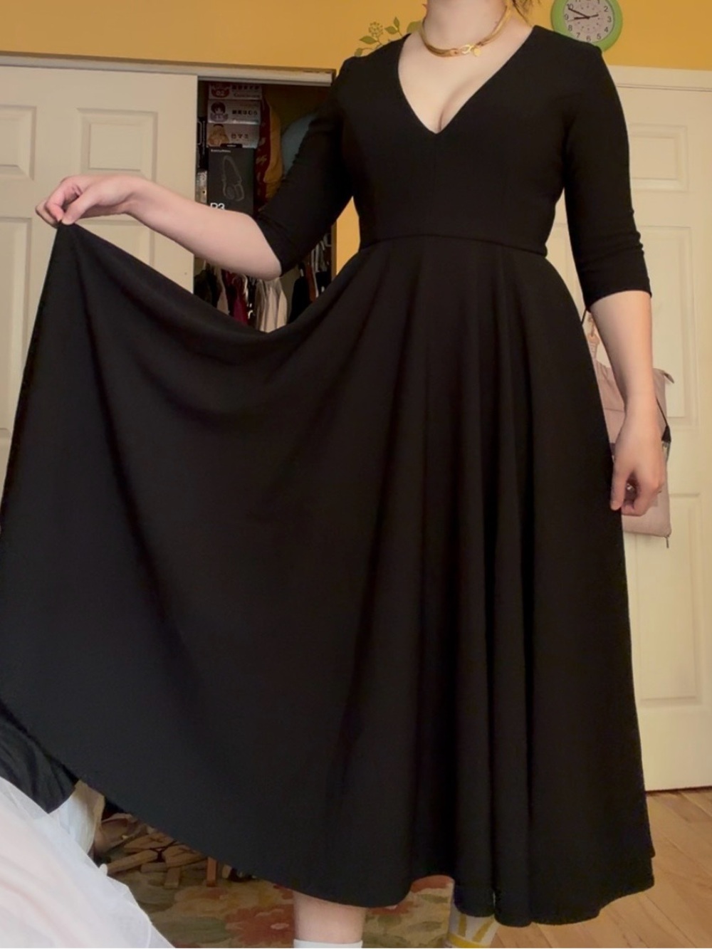 BHLDN Black Dress